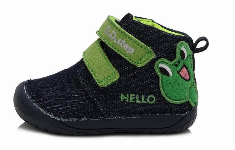 D.d.step c070-84c royal blue chlapecká plátěná barefoot obuv