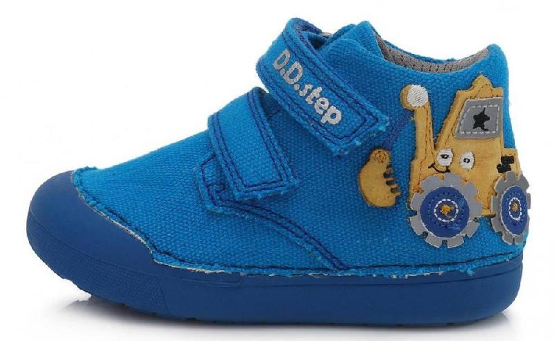 D.d.step C066-181 bermuda blue chlapecké plátěné tenisky