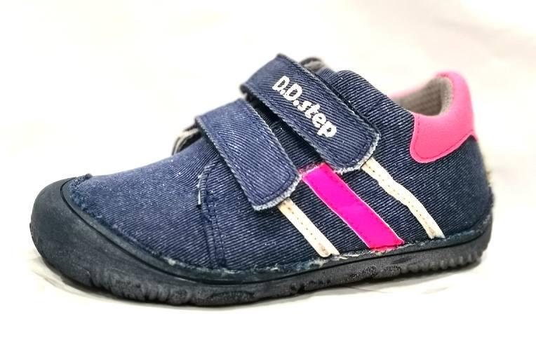D.d.step C073-826b barefoot plátěná dívčí obuv