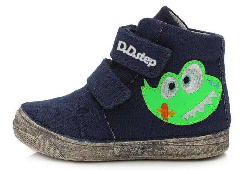 D.d.step C040-838a royal blue chlapecká kotníková plátěná obuv
