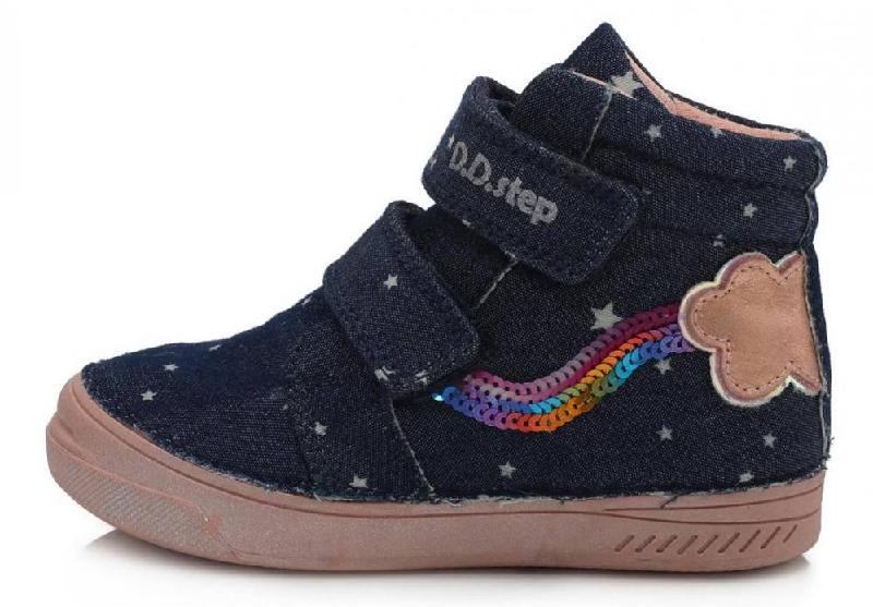 D.d.step C040-35A dívčí kotníková plátěná obuv