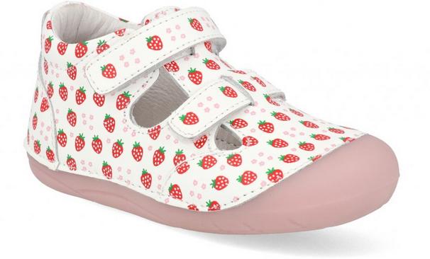 Lurchi 74L314002 white dívčí kožený sandálek na první krůčky