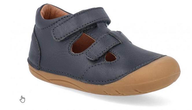 Lurchi 74L3143002 navy chlapecký kožený sandálek na první krůčky