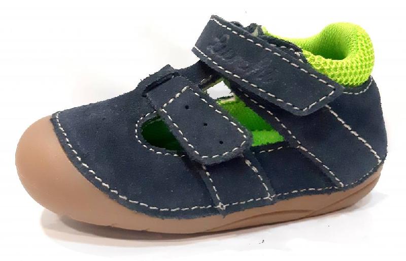 LURCHI 33-13998-22 FIOLI NAVY KOŽENÉ BAREFOOT LETNÍ CAPÁČKY