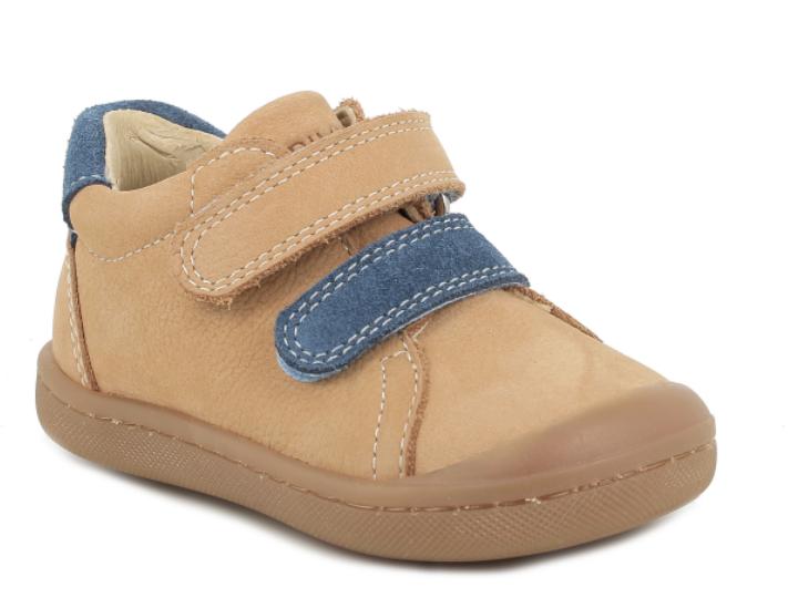 Primigi 7900033 DARK TAN chlapecká kožená vycházková obuv