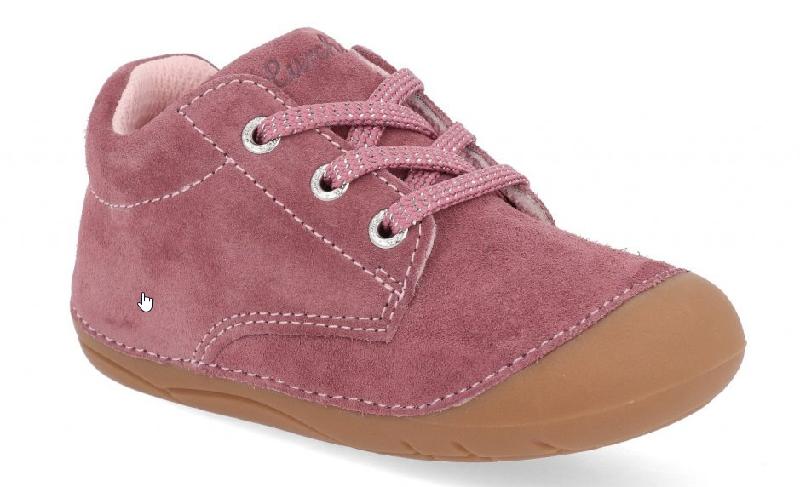Lurchi 95L3123001 rose dívčí kožený capáček
