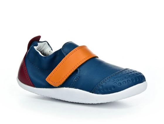 Bobux 501043 Go tidal teal cranberry dětský kožený capáček