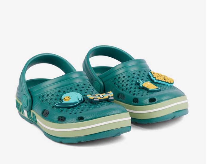 Coqui 6423-404-7681 jungle green chlapecké kroksy