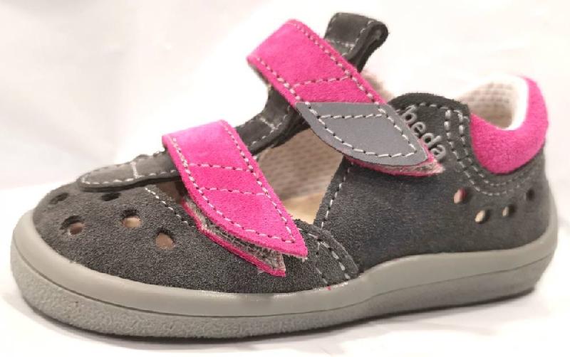 Beda BF0001/sd/w Isabel kožené barefoot dívčí sandály