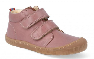 Koel4kids Don 07m002.211 Old pink dívčí barefoot kožená celoroční obuv