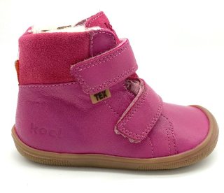 Koel4kids  07T003.102-650 dívčí barefoot obuv s membránou tex wool