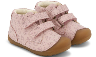 Bundgaard BG101068/790 Petit Strap Rose Rabbit Old Rose dívčí barefoot celoroční obuv