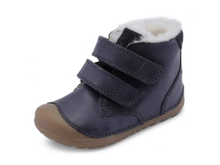 Bundgaard BG303201/519 Petit Navy chlapecká barefoot zimní kožená obuv