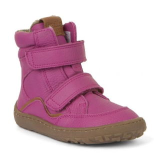 Froddo G3160169-11 fuxia dívčí barefoot kožená zimní obuv