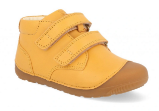 Bundgaard BG101068/803 Petit Strap Yellow Mustard WS dětská barefoot kožená obuv