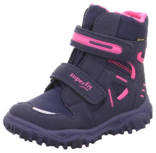 Superfit 1-809080-8020 Husky blau rosa gore-tex nepromokavá dívčí zimní obuv