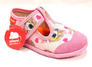 Milami 112-2 cute pink dívčí přezůvky 