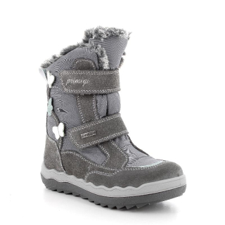 Primigi 6880311 DARK GREY-GREY dívčí zimní obuv s membránou Gore tex