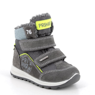 Primigi 6855244 DARK GREY-GREY chlapecká zimní obuv s membránou Gore tex