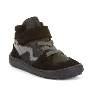 Froddo G3110256-12 black dětská barefoot podzimní chlapecká obuv s membránou Froddo tex