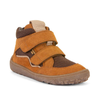 Froddo G3110254-14 cognac dětská barefoot podzimní chlapecká obuv s membránou Froddo tex