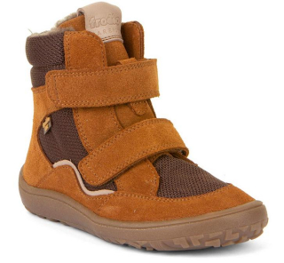 Froddo G3160233-1 COGNAC dětská barefoot zimní chlapecká obuv s membránou Froddo tex