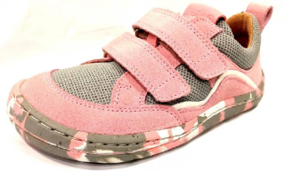 Froddo GG3130200-6 grey/pink barefoot kožená dívčí celoroční obuv