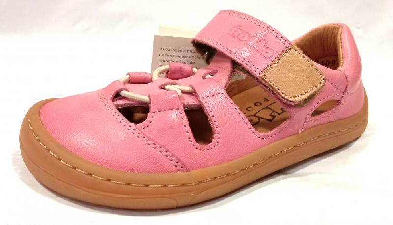 Froddo G3150196-5 pink kožené barefoot dívčí sandály