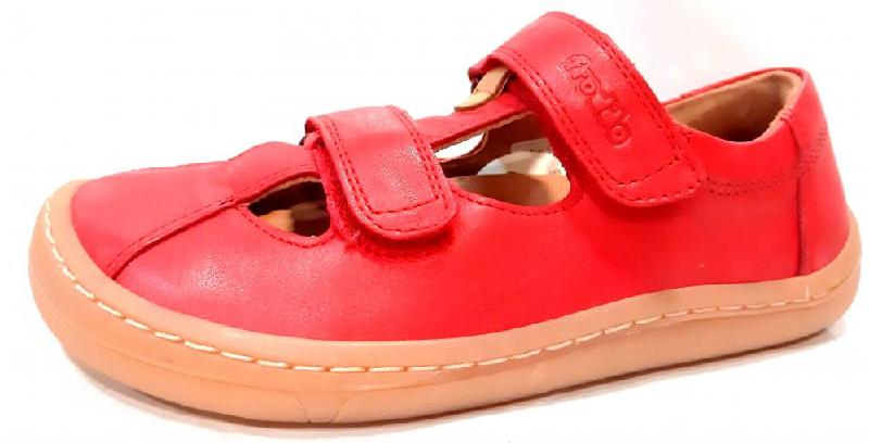 FRODDO G3150166-4 RED KOŽENÉ BAREFOOT SANDÁLY