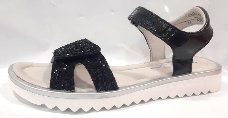 Richter 5905 7162 9900 Black dívčí kožený sandál